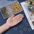 thumbnail image 3 of 200Pcs 4 Colors Zinc Alloy Linking Rings Textured Ring Shape Mixed Color 23.5x1.5mm Inner Diameter: 20mm 50pcs/color, 3 of 5