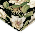 thumbnail image 2 of Jordan Manufacturing 45" x 22" Caroline Midnight Black Floral Rectangular Outdoor Deep Seat Chair Cushion Set with Ties and Welt, 2 of 9