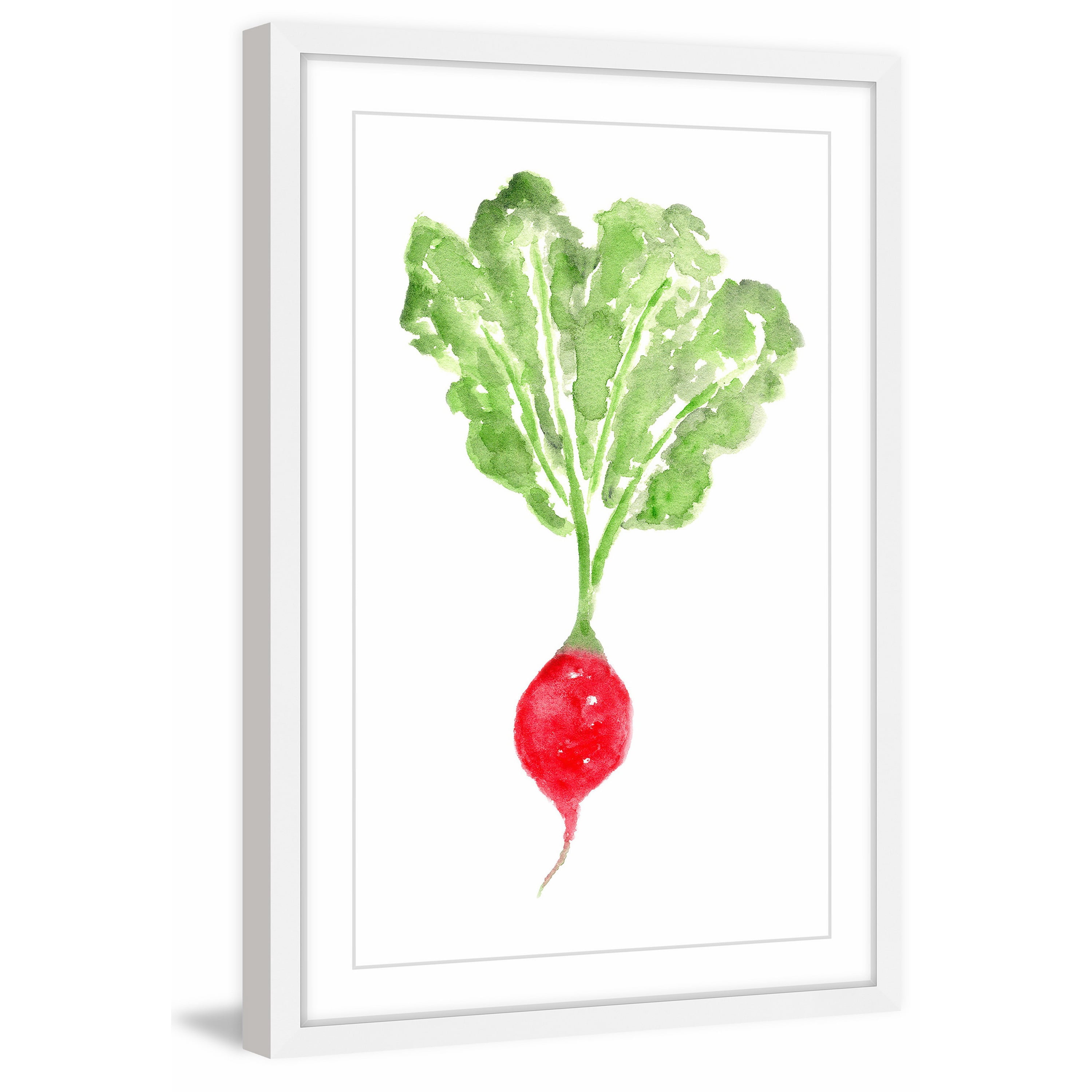 "Radish" by Thimble Sparrow Framed Painting Print