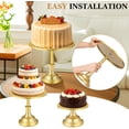 thumbnail image 3 of 11 Pcs Gold Cake Stand Set for Dessert Table with Cupcake Risers and Serving Tools, 3 of 6