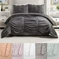thumbnail image 2 of Modern Heirloom Emily Texture (Dark Gray) 3-Piece Comforter Set - Full/Queen, 2 of 4