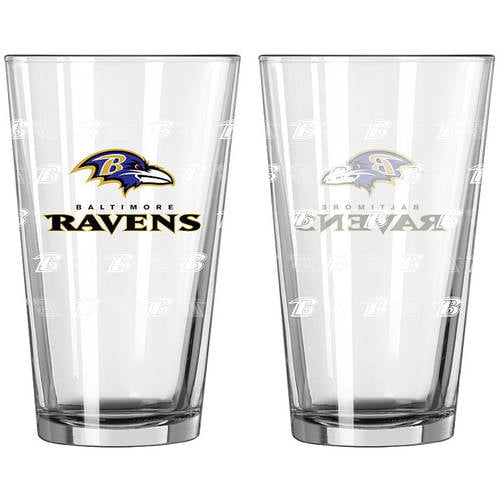 NFL Baltimore Ravens 16-Ounce Satin Etch Pint Glass - Walmart.com