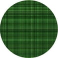 thumbnail image 1 of Ahgly Company Indoor Round Patterned Green Area Rugs, 4' Round, 1 of 6