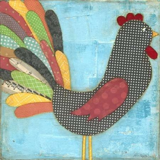 Rustic Rooster Canv