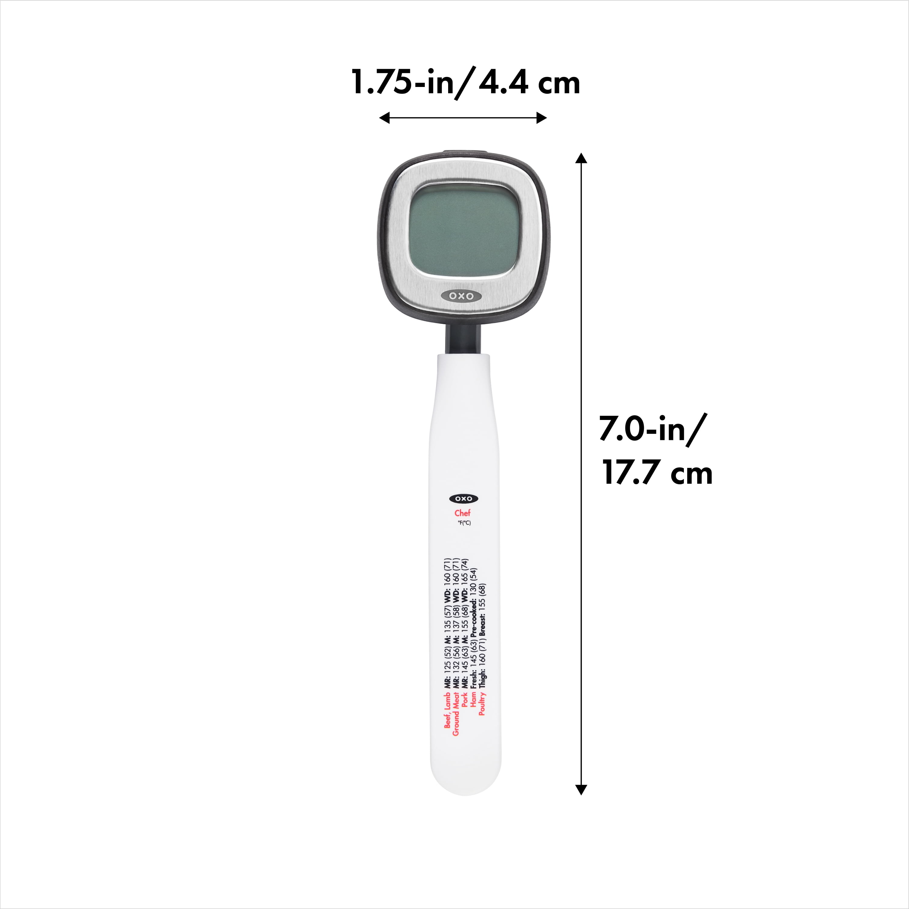 OXO Softworks Digital Display Instant Read Stainless Steel Food Thermometer