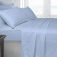 thumbnail image 3 of 5 Piece Sheet has Zippers Sheet Set, Full Size 8 Inch Deep Pocket, 800 TC, Stripe Light Blue Color., 3 of 9