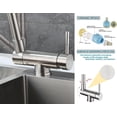 thumbnail image 3 of Xwlshop Foldable RV Kitchen Faucet, 304 Stainless Steel Hidden Sink Faucet with 180° Up/Down & 360° Horizontal Rotation for Window Installation, 3 of 7