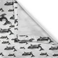 thumbnail image 6 of Ambesonne Sealife Valance & Curtain, Hand Drawn Big Whales, 55"x36", Black and White, 6 of 6