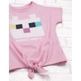 thumbnail image 3 of Minecraft Girls Pink Short Sleeved T-Shirt, 3 of 7