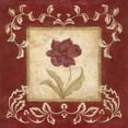 thumbnail image 2 of Carroll, Jane 15x15 Black Ornate Wood Framed with Double Matting Museum Art Print Titled - Scarlet Shine II, 2 of 4