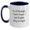 White/Navy, variant on Funny Mixologist Gifts from Friends for Birthday, Two Tone Coffee Mug, I'm A Mixologist. I Don't Argue. I Just Explain Why I'm Right.