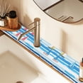 thumbnail image 2 of Yayeee Faucet Mat for Kitchen Sink 30" Diatomite Long Splash Guard Pad, Yellow Sailboats, 2 of 7