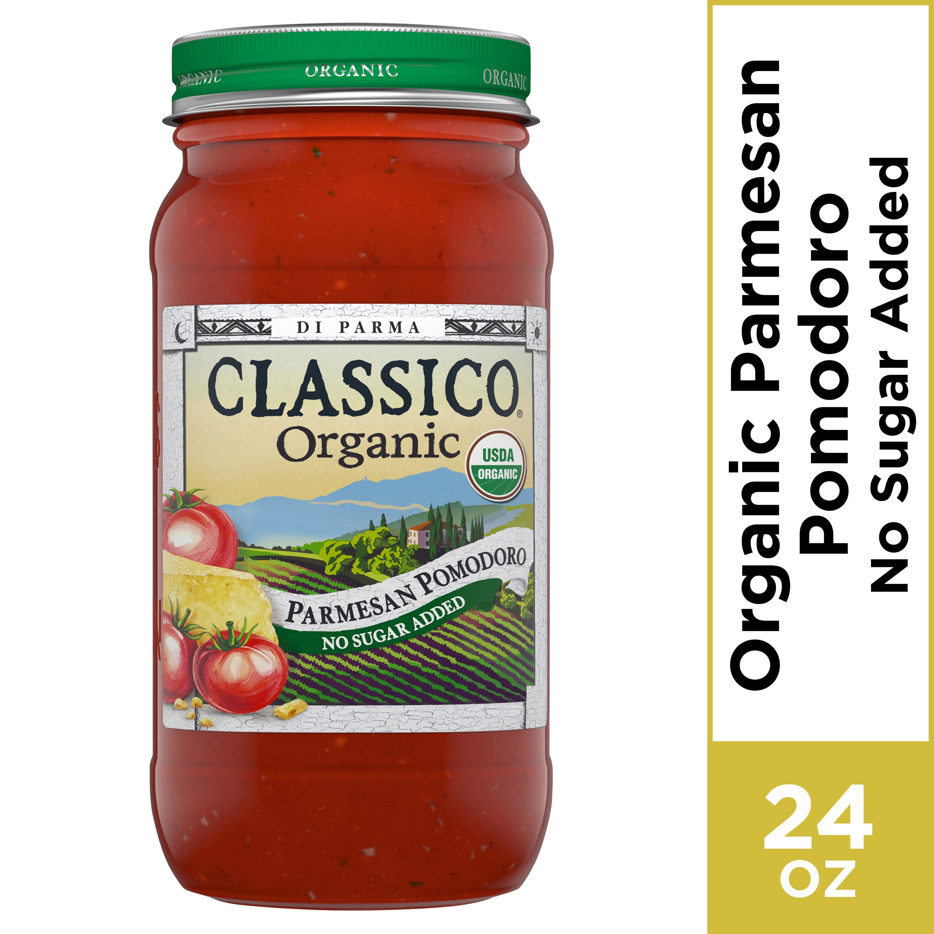 Classico Organic Parmesan Pomodoro Pasta Sauce, 24 oz Jar