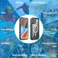 thumbnail image 6 of TECH CIRCLE for iPhone 14 IP68 Waterproof Magnetic Case, Full Body Heavy Duty Shockproof Protection Compatible With MagSafe,Lens and Drop Protection,Impact Resistant TPU+PC for Men Women, Teal, 6 of 6