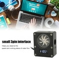 GGBWater Cooling Flow Meter Indicator, 12V Small PC Water Cooling