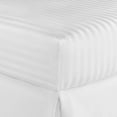 thumbnail image 2 of 400 Thread Count 3 Piece ( 1-Fitted Sheet + 2 - Pillow Cases ) Fitted Sheet 18 Inch Deep Pocket 100% Egyptian Cotton Stripe Pattern, 2 of 5