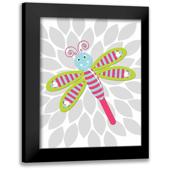 Robinson, Tamara 20x24 Black Modern Framed Museum Art Print Titled - Lovebug Flower III