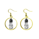 thumbnail image 1 of Ser una piña Stand Tall dulce cita Ear Dangle Golden Drop Earring Jewelry Mujer Unbranded M, 1 of 3