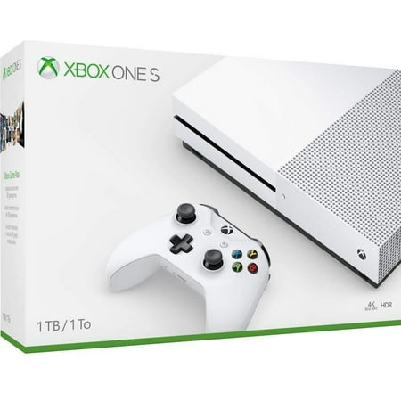 Used Xbox One S Console with Xbox One Wireless Controller 1TB - Columbia, White