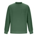 thumbnail image 6 of Mens Big & Tall T Shirts with Pocket Long Sleeve Plus Size S-4X T-Shirts Casual Solid Pullover Crewneck Basic Going Out Sweatshirts Tops, 6 of 6