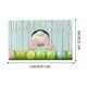 thumbnail image 2 of Alfombras de baño, alfombras para sala de estar, alfombra de área, tapete de baño La alfombra está decorada con huevos de conejito de Pascua de Katon Artículos decorativos, 2 of 6