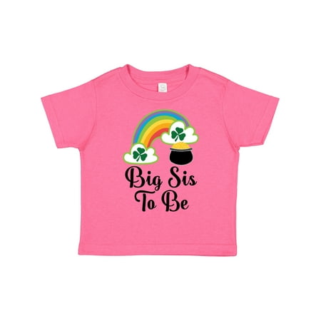 

Inktastic Big Sis to Be Irish St Patricks Sister Gift Toddler Toddler Girl T-Shirt