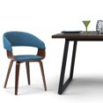 thumbnail image 3 of WyndenHall  Calinda Mid Century Modern Bentwood Dining Chair - 20.5"w x 21.7"d x 30.9"h Blue, 3 of 5