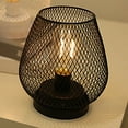 thumbnail image 6 of FNYOXU Table Lamp,Metal LED Lantern Battery Powered, Light with LED Edsion Style Bulb. Great for Weddings, Parties, Patio, Events for Indoors, 6 of 7
