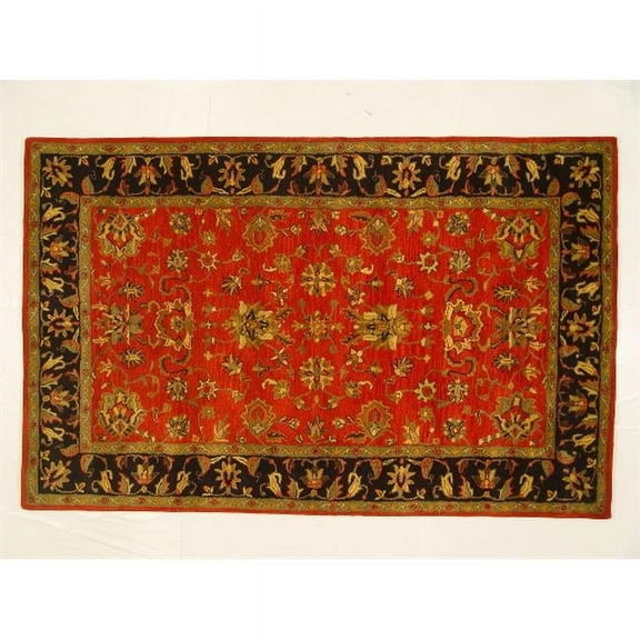 LS-RM15 5 x 8 ft. Kavera 100 Percent Long Fiber Wool Hand Made Rug, Multicolor