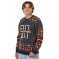 thumbnail image 3 of Harry Potter Men's Hogwarts Houses Design Adult Ugly Holiday Knit Sweater, 3 of 6