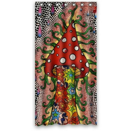 Bold Curtain Fabric HelloDecor Bold As Love Shower Curtain Polyester Fabric Bathroom Decorative Curtain Size 48x72 Inches ()
