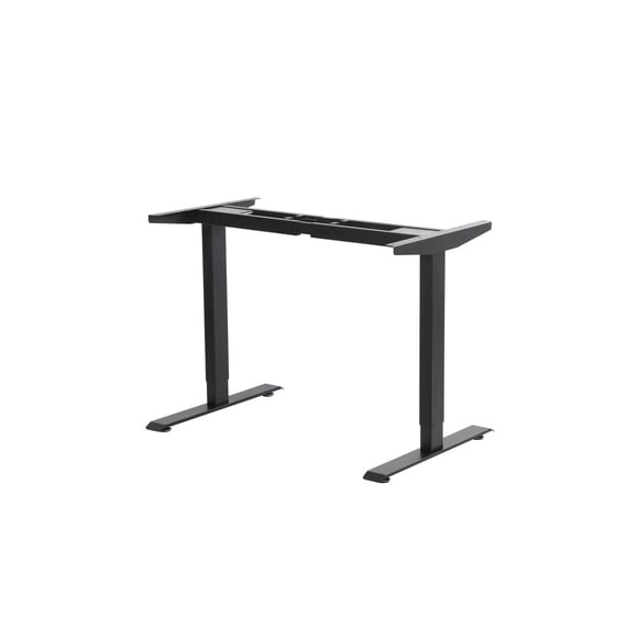 EFFYDESK Home Electric Height Adjustable Home Office Computer Standing Desk - Black Frame (Frame Only/No Tabletop)