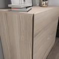 thumbnail image 4 of Lines 35''x 32'' 4 Wood -Drawer Dresser, Chest, Modern 4 Drawer Dresser, Bedroom Chest for Kids Room, Bathroom, Closet, Entryway, Hallway White Finish Cordoba Beige, 4 of 6