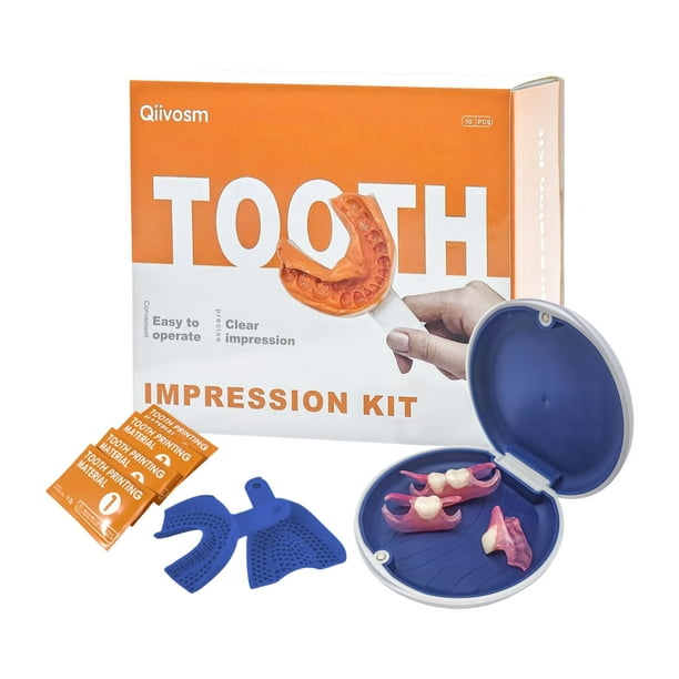 Dentadura parcial removible personalizada Qiivosm, set de 6 dientes