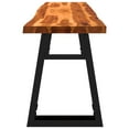 thumbnail image 3 of vidaXL Bench with Live Edge 160 cm Solid Wood Acacia, 3 of 5