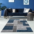 thumbnail image 2 of Lbaiet SL973B46 Blue Verena Geometric 4 x 6 ft. Rectangle Area Rug, Blue & Gray, 2 of 7