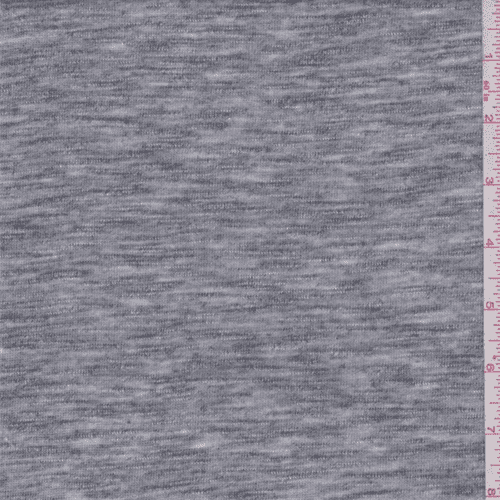 Dark Heather Grey Sweater Knit, Fabric By the Yard