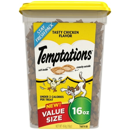 TEMPTATIONS Classic Tasty Chicken Flavor Cat Treats, 16 Oz.
