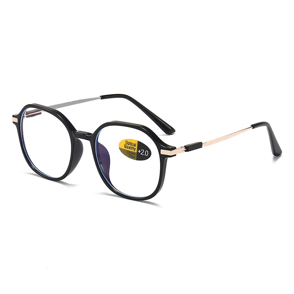 3 Pairs of Anti-blue Light Clear Reading Glasses 0.50 Fashionable Lightweight Readers for Women Square Oversized Presbyopic Glasses +0.50