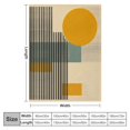 thumbnail image 4 of Fenyluxe Barcode Pattern Geometric Abstract Art Throw Blanket for Couch Sofa Bed Office Travel Camping School | Super Soft Flannel Blanket All Seasons | Soft Plush Blankets 50x60in, 4 of 6