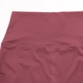 thumbnail image 5 of QLEICOM Womens Yoga Pants with Pockets Capri Leggings High Waist Sports Pants Skin-friendly Nude Double-sided Hip-lifting Workout Trousers Athletic Pants Tummy Control Leggings Red XXL, 5 of 5