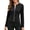 Black, variant on Jackets for Women Crew Neck Zip Up Long Sleeve Cropped Jacket Fashion Lightweight Casual Outerwear