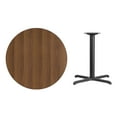 thumbnail image 4 of Flash Furniture 36'' Round Walnut Laminate Table Top with 30'' x 30'' Table Height Base, 4 of 4