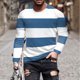 thumbnail image 1 of Blusas y camisas de manga larga y cuello redondo para hombre, camisetas casuales con estampado de moda y cuello redondo, blusas de licra de manga corta para hombre., 1 of 5