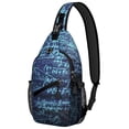 thumbnail image 1 of Scientific Knowledge Science Classroom Educational Wall Books Lightweight Travel Sling Backpack for Students, 1 of 6