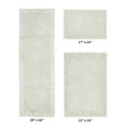 thumbnail image 2 of Better Trends 3 Piece Premium Bathroom Rug Set 100% Cotton Soft Tufted Bath Mat Water absorbent Reversible Bath Rug Perfect for Bathroom, Shower and Bathtub Use, Ivory - Edge Collection, 2 of 5