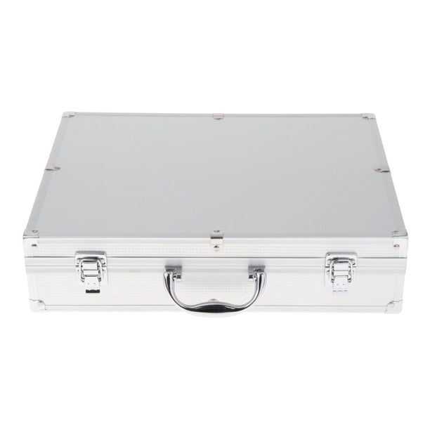 Estuche para micrófono, Caja de almacenamiento para micrófono con esponja, Estuche rígido para micrófono Estuche rígido para micrófono para escenario, Argenta sosteniendo 4 Hugo Estuche de transporte para micrófono