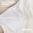 thumbnail image 7 of Deconovo Throws Sherpa Plush Blanket, 50x60 inch Beige, Machine Washable, Solid & Traditional Design, 7 of 7