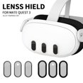 thumbnail image 3 of Yazoeia Camera Lens Protector for Quest 3,VR Accessories,Transparent Tempered Glass Lens Films,Alloy Frame VR Front Headset Protector,Anti-Scratch, High Definition (SILVER) CJC912-187878, 3 of 5