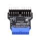 thumbnail image 1 of Adaptador de concentrador USB, accesorio de conector de expansión de concentrador, cabezal de placa base USB, 19 pines, USB 3.0 a doble USB 2.0 de 9, 1 of 9